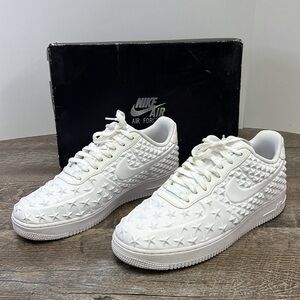 Nike Air Force 1 LV8 3D Stars Triple White 789104-100 Excellent Condition 11.5